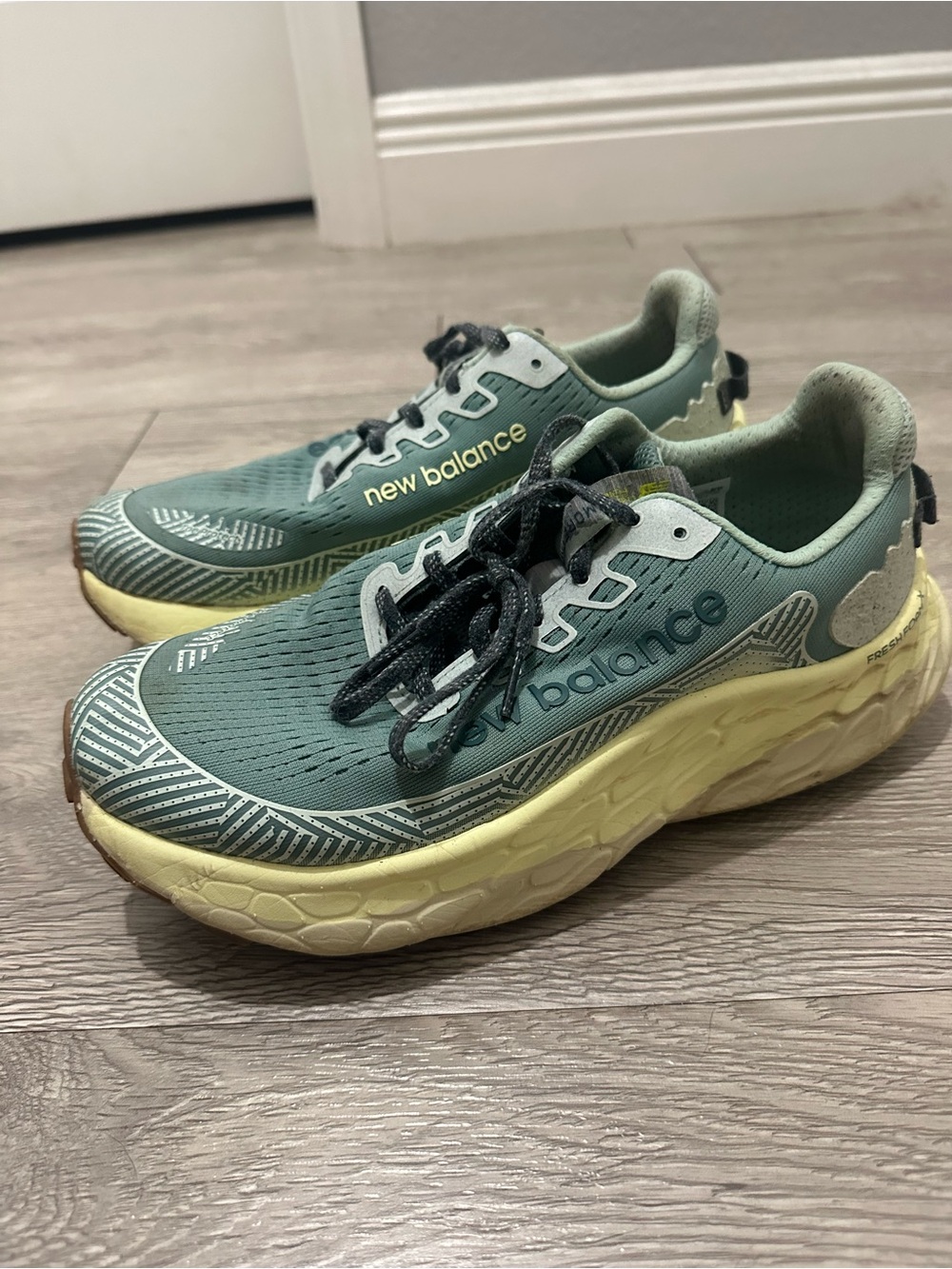 New Balance Unisex FF X More Trail V3 Green Running Shoes Sneakers Sz 10.5W 9M